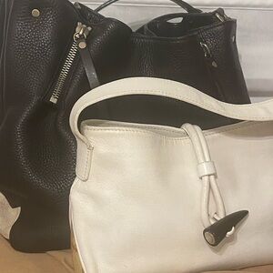 Burberry Black and White Shoulder Bags